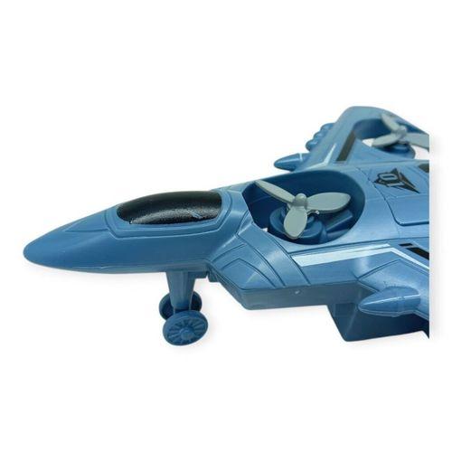 Sürtmeli Döner 4 Pervaneli Uçak - Mavi