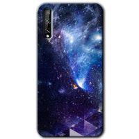 Huawei Y8P HD Baskılı Kılıf + 9D Tam Ekran Koruyucu - Galaksi