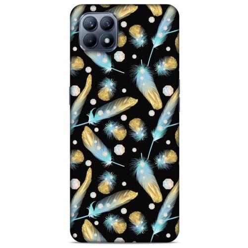 Huawei P40 Lite Kılıf Desenli Özel Seri Tüyler (26) Tpu Silikon Kılıf