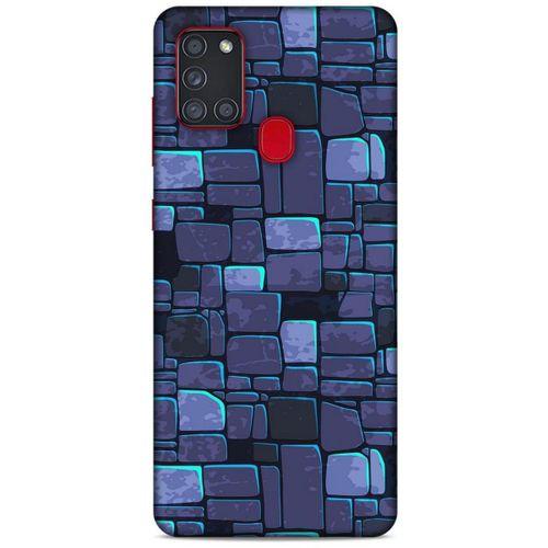 Samsung Galaxy A21s Kılıf Baskılı Özel Seri Taşlı (12) Koruyucu Silikon