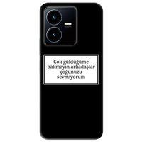 Vivo Y22s Kılıf HD Yazı Baskılı Silikon Arka Kapak - Yazı 15