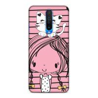 Xiaomi Redmi K30 5G Uyumlu Kılıf Face'X 24 Darbe Emici Kılıf Kedili Kız