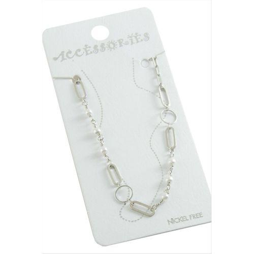 Oval Zincir İnci Halhal