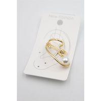 Taşlı Kıkırdak Küpe - Altın