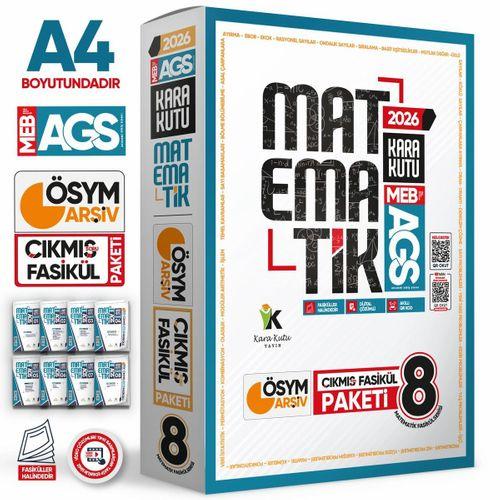 2026 MEB AGS MATEMATİK Kara Kutu 8li Fasikül SETİ ÖSYM Çıkmış Soru Bankası Çözümlü Modüler PAKET