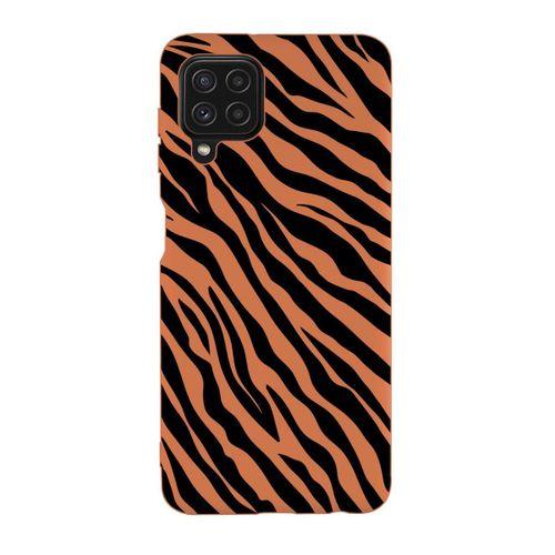 Galaxy M32 Uyumlu Zebra Pattern Desenli Premium Silikonlu Lansman Telefon Kılıfı