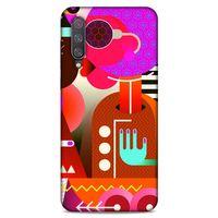 Lopard Xiaomi Mi 9 Uyumlu Kılıf Soyut Sanat (16) Desenli Kalın Kılıf