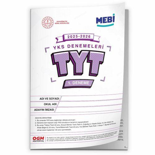 2026 ÖSYM YKS-TYT MEBİ OGM Deneme 1 -2 -3 Paketi Güncel 3lü SET (Seri Deneme Paketi) BASKI ÜCRETİ