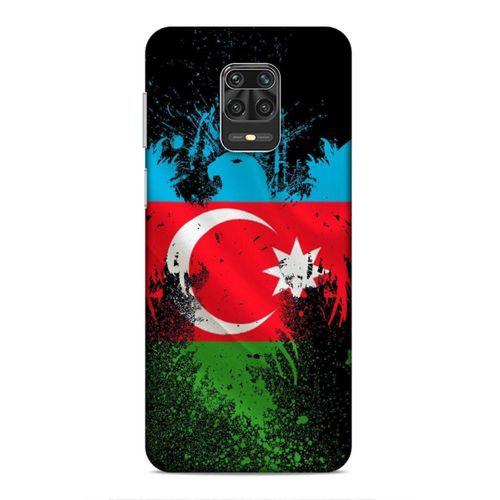 Xiaomi Redmi Note 9 Pro Uyumlu Kılıf Azarbaijan (34) Slim Armor Kılıf Bayrak