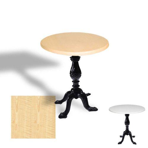 Dockers Çipa 1001 Döküm Ayak Yuvarlak Masa Çap 60cm - (Werzalit, Wermodin ve Allzalit Tabla) - Akçaağaç