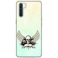 Lopard Oppo A91 Uyumlu Kılıf Tattoo's (8) Baskılı Kılıf Yeşil Beyaz
