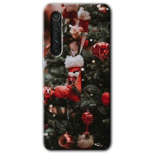 Xiaomi Mi Note 10 Lite Kılıf HD Desen Baskılı Arka Kapak + Temperli Cam - Happy New Year