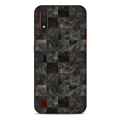 Mermer Desenli (47) Tema Crystal Flex Kılıf Zeytin Samsung Galaxy A01 Kılıf