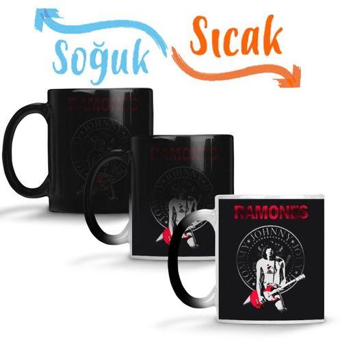 Ramones 3 Sihirli Kupa Bardak Porselen