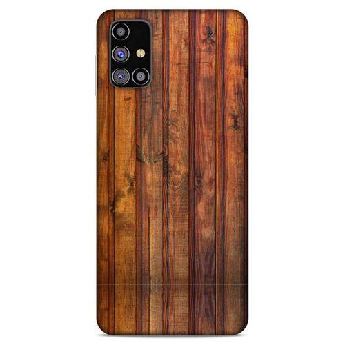 Lopard Samsung Galaxy M31s Uyumlu Kılıf Wood'X (10) Full Koruma Kılıfı Desenli