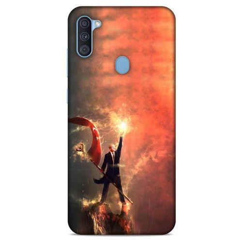 Samsung Galaxy A11 Kılıf Atatürk (44) Tough Armor Kılıf Alev Kırmızı
