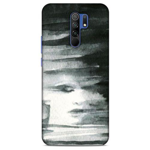 Xiaomi Redmi 9 Kılıf Depresyon (13) Silikon Kap Mor Turuncu