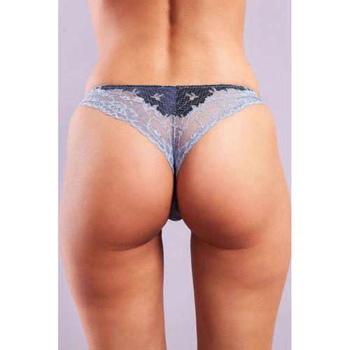 Golshan Gilda Mini Slip, Kadın Dantelli Mavi Külot