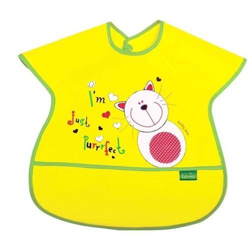 Babyjem BabyJem Poli Muşamba Büyük Mama Önlüğü 029 Sarı