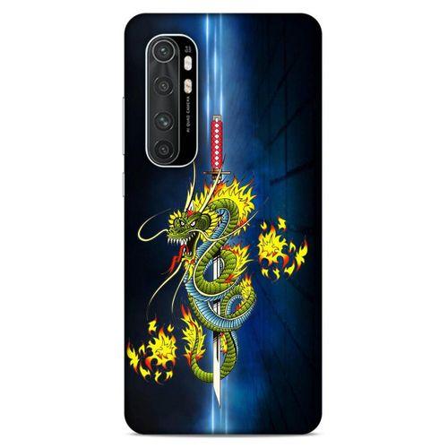 Lopard Xiaomi Mi Note 10 Lite Uyumlu Kılıf Tattoo's (2) Kabı Ejderha Dövmesi