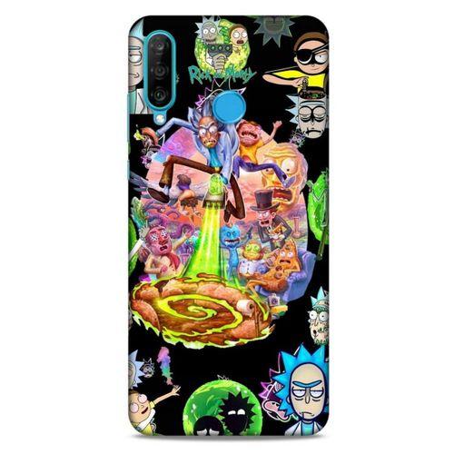 Huawei P30 Lite Uyumlu Kılıf Rick And Morty (39) Liquid Crystal Kılıf Shadow Council