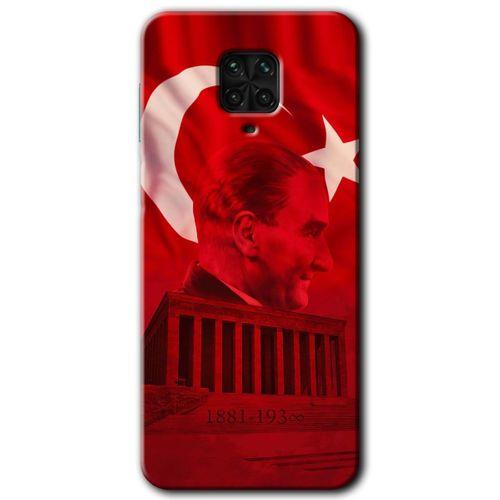 Xiaomi Redmi Note 9s Kılıf HD Desen Baskılı Arka Kapak - Anıtkabir Atatürk