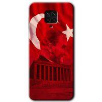 Xiaomi Redmi Note 9s Kılıf HD Desen Baskılı Arka Kapak - Anıtkabir Atatürk