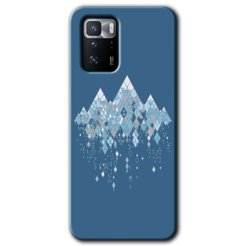Poco x3 GT Kılıf HD Desen Baskılı Arka Kapak + Temperli Cam - İceberg
