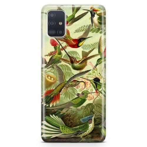 Samsung Galaxy A51 Kılıf Suluboya Trochilus Arka Kapak Koruma Desenli Full Koruyucu