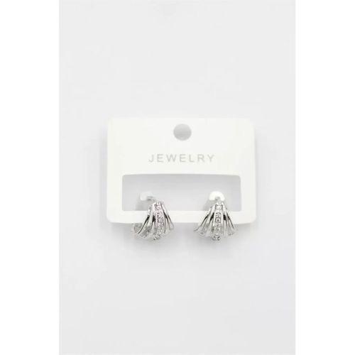 Taşlı Küpe - Gümüş