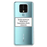 Tecno Camon 16 Kılıf HD Yazı Baskılı Silikon Arka Kapak - Yazı 11
