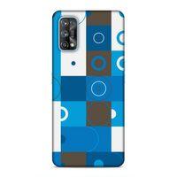 Realme 7 Pro Uyumlu Kılıf Insomnia (27) Tasarımlı Kılıf Mavi Beyaz