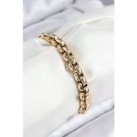 316L Çelik Halat Zincir Model Gold Renk Kadın Bileklik