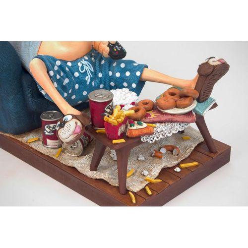 Forchino TV İzleyici Büyük-The Couch Potato-Sertifikalı Özel Koleksiyon-38*23*20 CM-FO85506