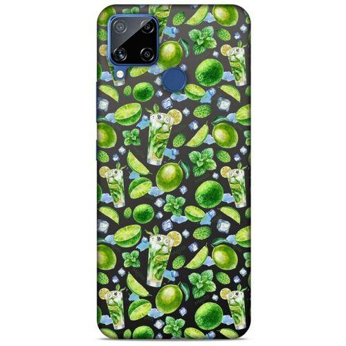 Frutix Lime 01 Oppo Realme C15 Kılıf Desenli Silikon
