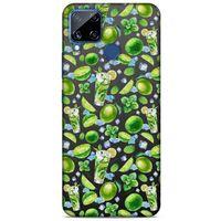 Frutix Lime 01 Oppo Realme C15 Kılıf Desenli Silikon