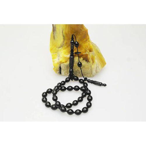 Oltu Taşı Nakkaş Oyma İmameli Sade Tespih