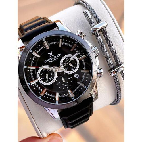 Daniel Klein Deri Kordon İç Kadran Fonksiyonları Aktif 3 Atm Suya Dayanıklı Erkek Kol Saati E14006-1