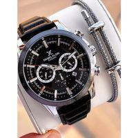 Daniel Klein Deri Kordon İç Kadran Fonksiyonları Aktif 3 Atm Suya Dayanıklı Erkek Kol Saati E14006-1