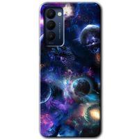 Potkal Hediye Fabrikası Tecno Camon 18 Kılıf HD Desen Baskılı Arka Kapak - Gezegen Karışımı