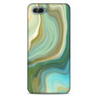 Mermer Desenli (23) Tema Ultra Koruma Kılıfı Su Yeşili Oppo Rx17 Neo Kılıf