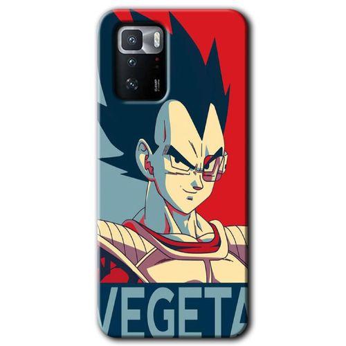 Poco x3 GT Kılıf HD Desen Baskılı Arka Kapak + Temperli Cam - Vegeta