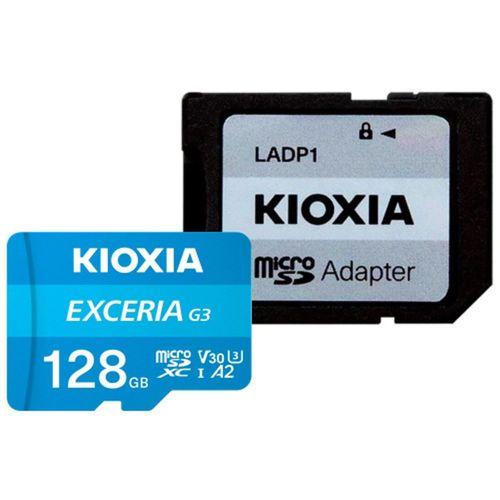 KIOXIA 128GB ExceriaG2, LMEX3L128GG2, A2 V30 4K, CL10, 160Mb/s, MicroSD Kart Bellek (SD Adaptörlü)