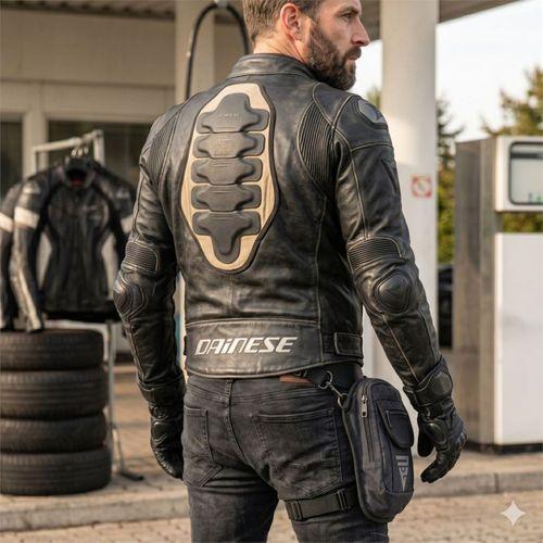 Su İtici Krinkıl Kumaşlı Motosiklet Bacak Çantası - Reflektörlü