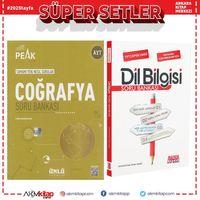 Ünlü Yayıncılık AYT Coğrafya Best Peak ve AKM Dil Bilgisi Soru Bankası Seti 2 Kitap