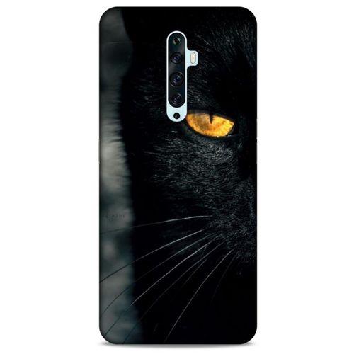 Lopard Oppo Reno 2z Uyumlu Kılıf Kediler (42) Rugged Armor Kılıf Siyah Kedi