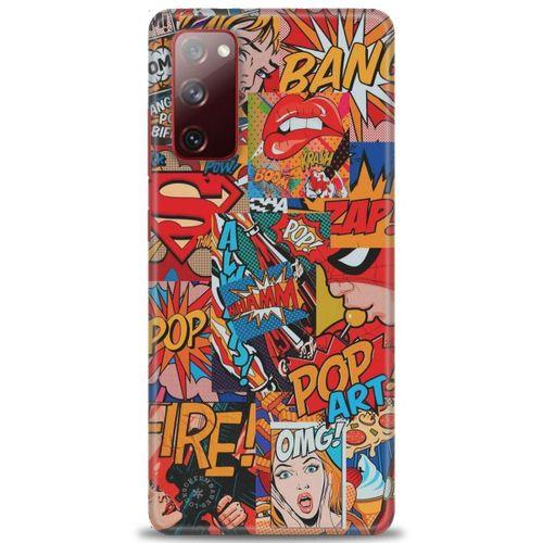 Samsung Galaxy S20 FE Kılıf HD Baskılı Kılıf - Cartoons + Tam Ekran Koruyucu