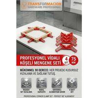Profesyonel METAL Köşe Mengene Seti 4'lü - 90 Derece 75mm Ahşap Çerçeve Kaynak İşkencesi 723180
