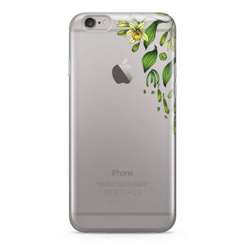 Apple iPhone 6 Plus - 6S Plus Kılıf Vanilya Çiçeği Arka Kapak Koruma Desenli Full Koruyucu