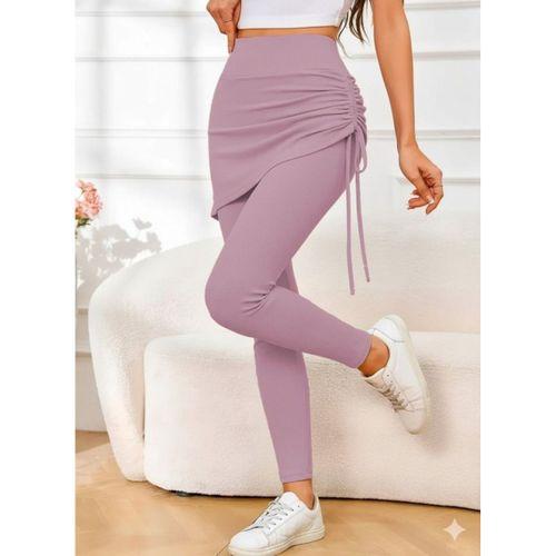 Kadın Yüksek Bel Yandan Büzgülü Alttan Uzun Kaşkorse Tayt Etek